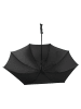 COFI 1453 Teleskop Regenschirm Schwarz ø130 cm in Schwarz