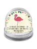 Mr. & Mrs. Panda Schneekugel Weihnachten Flamingo Classic mit Sp... in Naturpapier