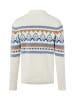 Finshley & Harding Strickpullover in ecru indigo - 0001