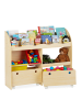 relaxdays Kinderregal in Holzfarben - (B)108 x (H)88 x (T)29 cm