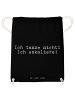 Mr. & Mrs. Panda Tasche Ich tanze nicht! Ich... mit Spruch in Schwarz