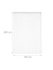 relaxdays Fadenvorhang 2er Set in Weiß - (L)245 x (B)145 cm