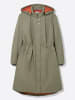 sheego Funktionsmantel in khaki-rostrot