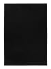 KADIMA DESIGN Teppich Kurzflor Uni-Look Polyester Wohnzimmer waschbar in Schwarz