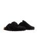 Divine Factory Leder-Pantoletten Noga Joasis Edge Schwarz