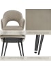 tectake Armlehnstuhl in Samtoptik, gepolstert, 57 x 61,5 x 87,5 cm