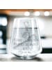 Mr. & Mrs. Panda Trinkglas Giraffe Zufrieden mit Spruch in Transparent