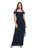 Vera Mont Abendkleid im Glitzer-Look in Dunkelblau/Grau