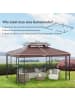 Outsunny Pavillon Ersatzdach in Kaffee 300L x 400B x 20H cm