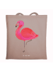 Mr. & Mrs. Panda Tragetasche Flamingo Classic ohne Spruch in Braun Pastell