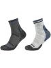 Skechers Skechers 2PPK Men Trail Wool Quarter Socks in Grau