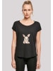 F4NT4STIC Long Cut T-Shirt Niedlicher Osterhase mit Ei in schwarz