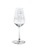 Mr. & Mrs. Panda Weißwein Glas Igel Kuchenstück mit Spruch in Transparent
