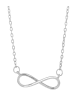 Adeliás Damen Halskette – Unendlichkeitszeichen aus 925 Silber 42+5 in silber