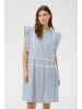 Soaked in Luxury Kleid SLAster A-shape in Blue Dobby