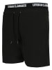 Urban Classics Urban Classics Herren Two in One Swim Shorts in blk/blk/wht