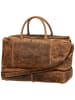Greenburry Weekender Vintage Traveller Leder in Sattelbraun