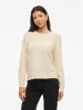 Vila Strickpullover in Sandshell