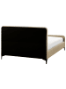 Beliani Doppelbett LUNAN in Beige/Schwarz - (W) 146 x (H) 101 x (L) 215 cm