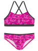 Bench Bustier-Bikini in pink-bedruckt