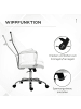Vinsetto Bürostuhl-54B x 62T x 104-114H cm-Weiß