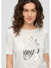 s.Oliver T-Shirt kurzarm in Creme