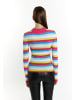 myMo Damen Rippstrickpullover in Pink Mehrfarbig