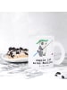 Mr. & Mrs. Panda Trinkglas Panda Angeln mit Spruch in Transparent