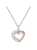 Rafaela Donata Kette mit Anhänger Sterling Silber bi-Color Zirkonia weiß in silber