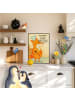Mr. & Mrs. Panda Plakat Fuchs Koch Design mit Spruch in Weiß