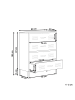 Beliani Büroschrank ENAGO in Beige - (W) 80 x (H) 102 x (L) 40 cm