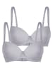 Nina von C. 2er Pack Schalen BH in silber melange
