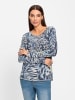 Heine Langarmshirt in bleu-gelb