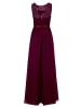 Vera Mont Abendkleid mit Spitze in Deep Dahlia
