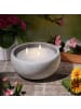 MARELIDA Duftkerze CITRONELLA Outdoorkerze mit Deckel 3-docht D: 20cm in grau