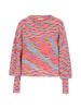 IZIA Damen Pullover in Pink Mehrfarbig