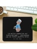 Mr. & Mrs. Panda Mouse Pad Polizist im Alltag mit Spruch in Schwarz