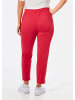 GOLDNER Stretchhose mit Seitenschlitzen in rot