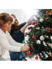 relaxdays 96-tlg. Weihnachtskugeln Set in Rot