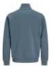 Jack & Jones Sweatshirt mit halbem Reißverschluss in Blue Mirage