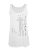 F4NT4STIC Tanktop Ahoi Anker Outlines Knut & Jan Hamburg in weiß