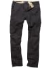 Vintage Industries Cargohose in Schwarz