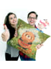 Mr. & Mrs. Panda Deko Kissen Roter Panda Design ohne Spruch in Weiß