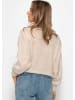SASSYCLASSY Pullover mit V-Ausschnitt in beige