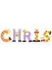 Playshoes Deko-Buchstaben "CHRIS" in bunt