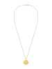 Elli Halskette 925 Sterling Silber Astro, Halbmond, Sonne in Gold