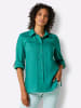 creation L Leinen-Bluse in smaragd