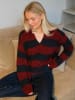TeeShoppen Pullover Nora Knit in Burgundy- Deep Blue