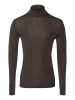 Hanro Rollkragenshirt Woolen Silk in earthy ink