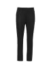 GOLDNER Moderne Leggings in trendigem Velourslederimitat in schwarz
